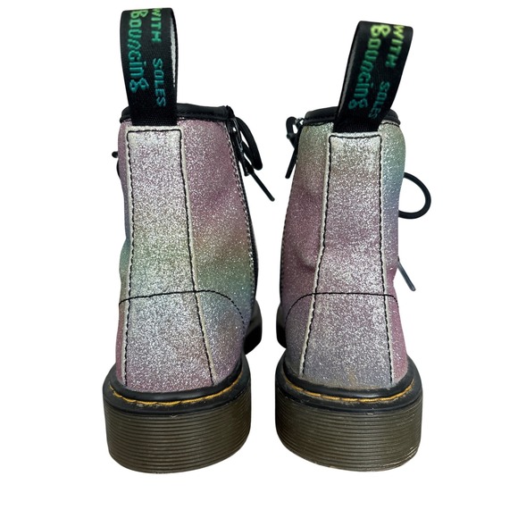 Dr Martens‎ 1460 Rainbow Glitter Lace Up Ankle Boots Kids US 2 UK 1 EU 33 - Picture 4 of 12